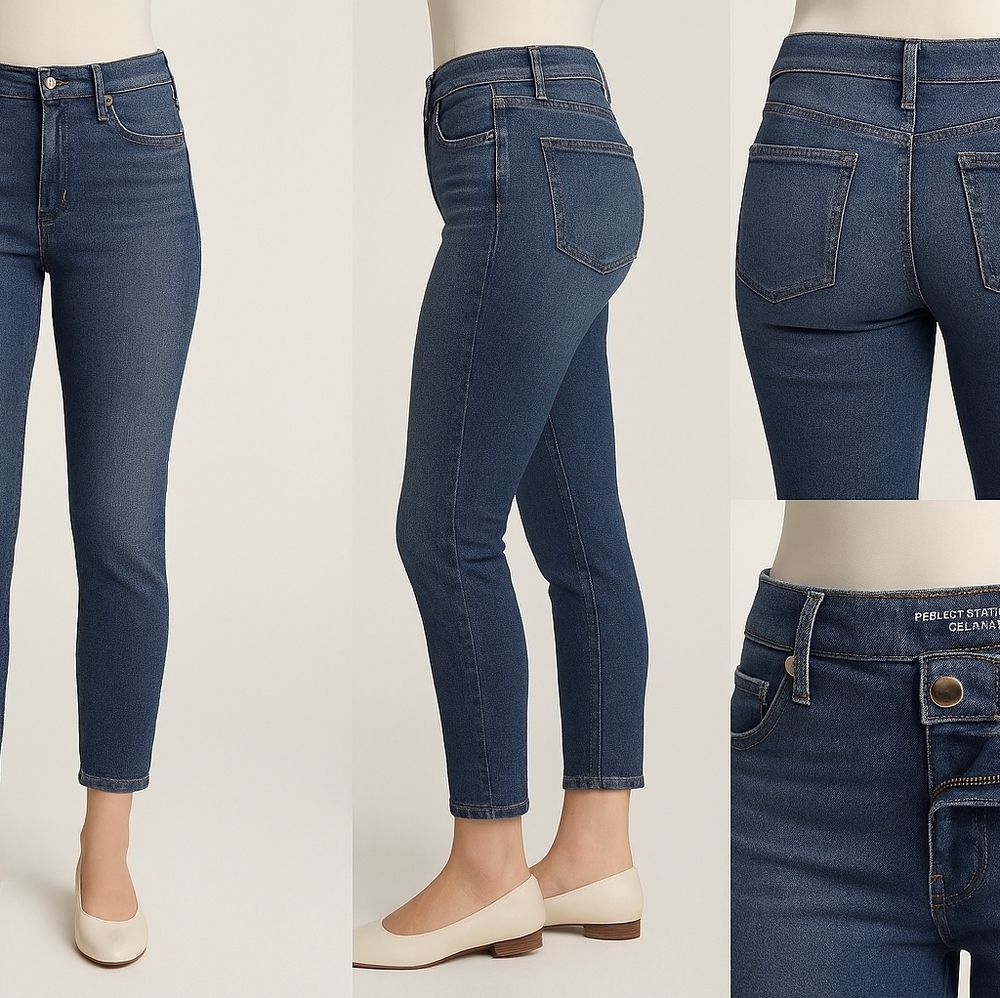 Stylish Chico's Detailed Blue Jeans for Women